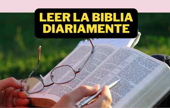 Leer la Biblia diariamente