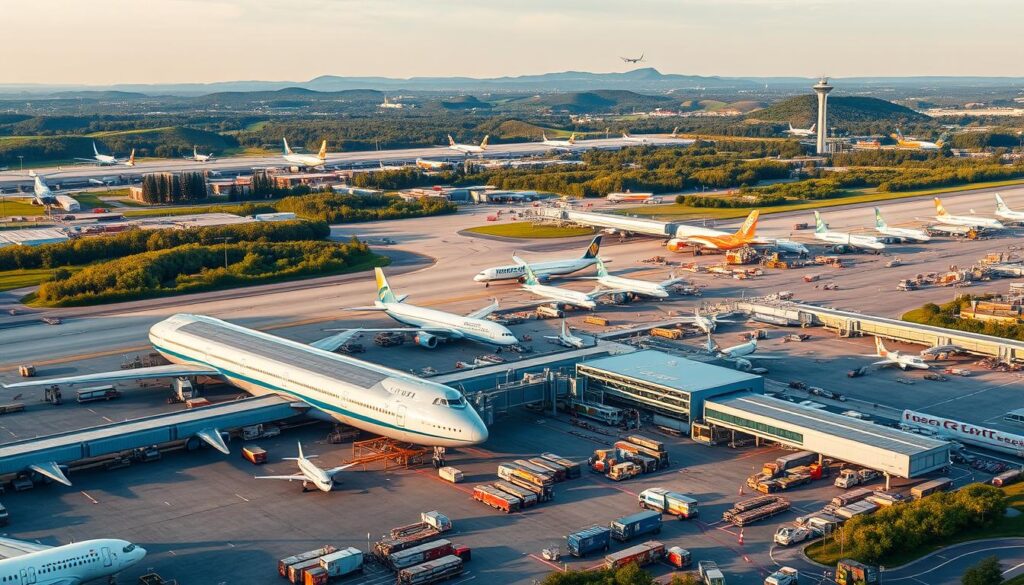 distribution airports